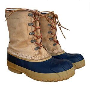 Vintage LL Bean Duck Boots Made in the USA Waterproof Men's Sz 8 Women's Sz 9.5